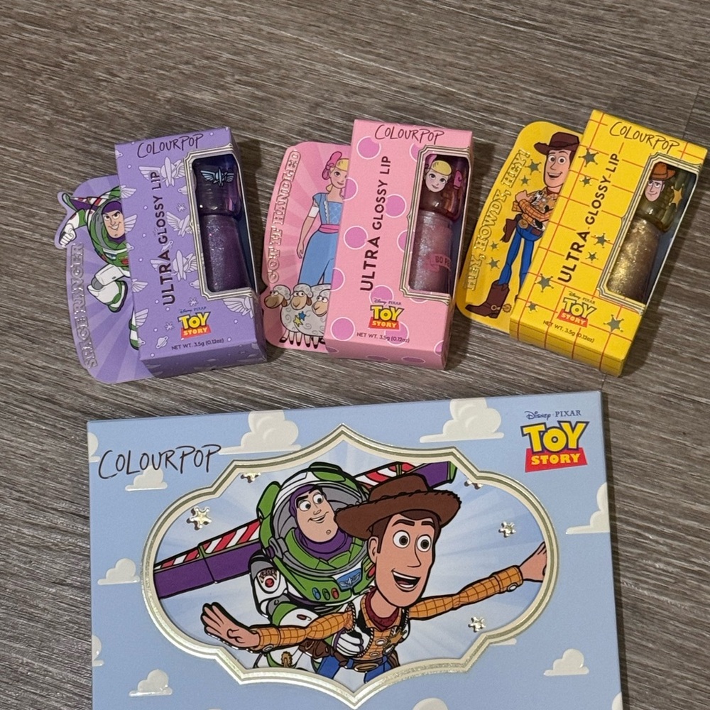 Toy Story ColourPop Eyeshadow Pallet and Lip Gloss BRAND NEW